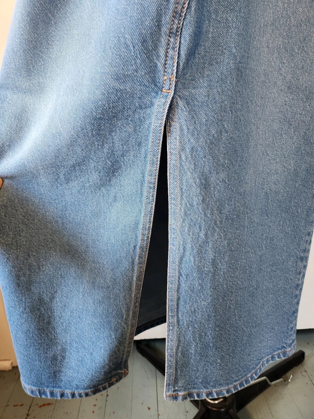 Express NWT Denim Button Long Sleeve Dress - Picture 10 of 13
